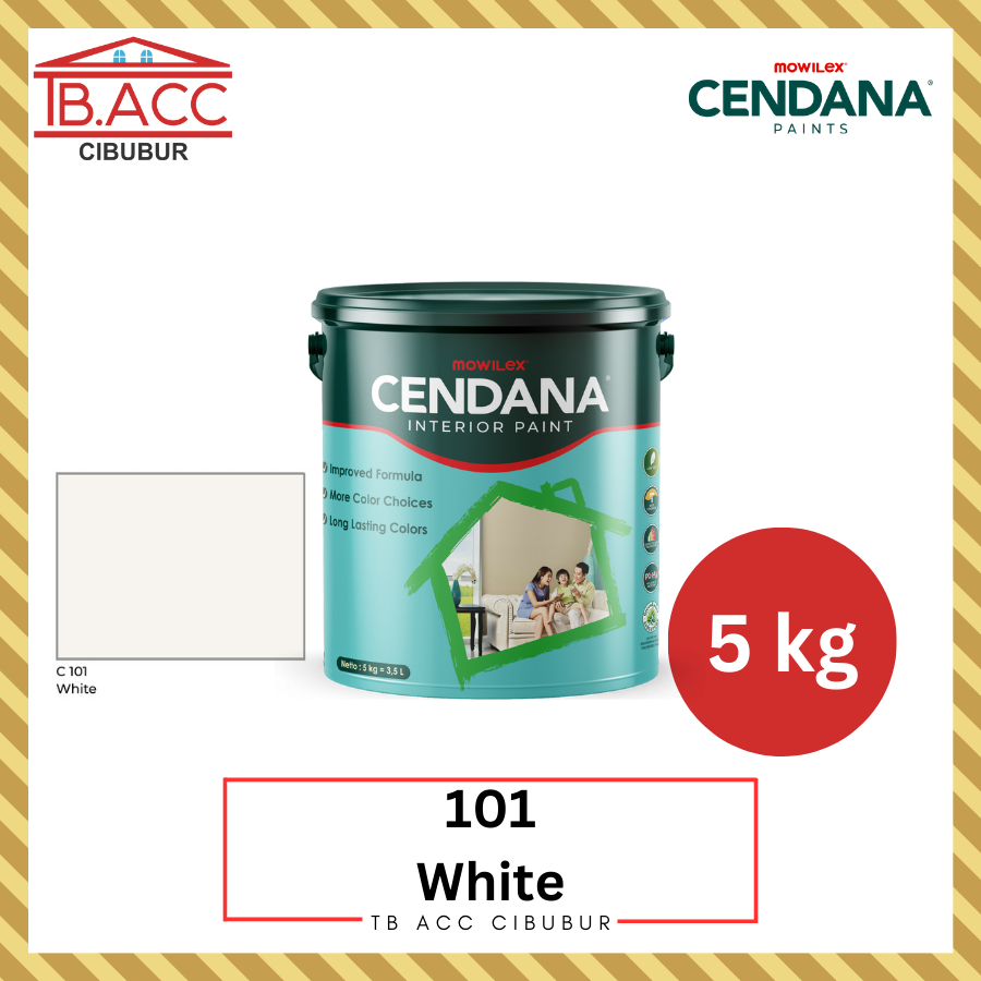 Cat Tembok Mowilex Cendana 101 White - 5 Kg