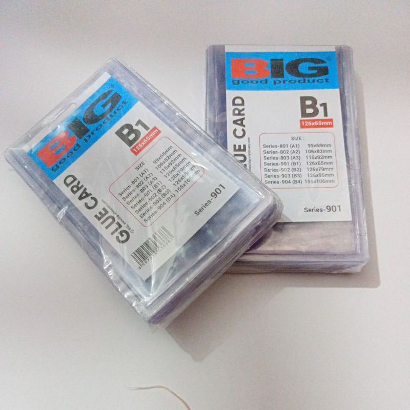 PLASTIK/TEMPAT ID CARD UKURAN B1 PACK (20PCS) (B1 8,8 X 5,6 CM)