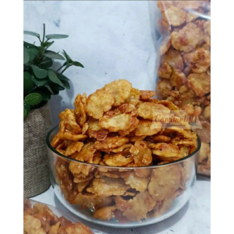 

EMPING BALADO PEDAS MANIS MELINJO / KERIPIK EMPING BALADO MELINJO (BERAT 500 GRAM)