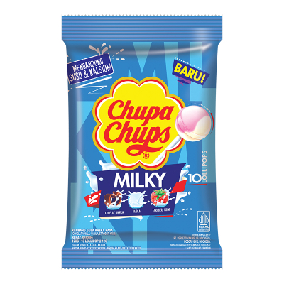 

Chupa Chups Milky Permen Lollipops Aneka Rasa 120 gr