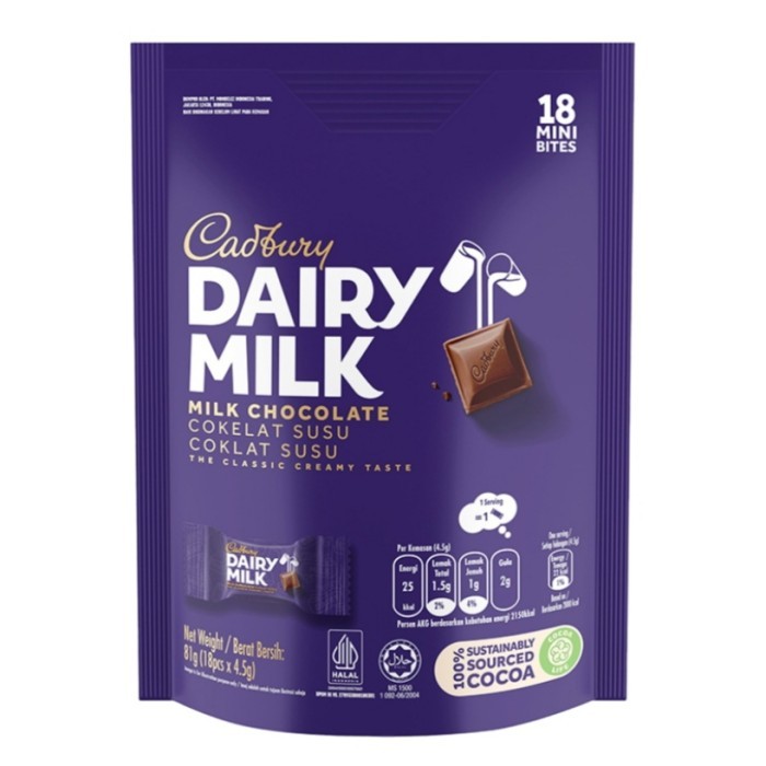 

Cadbury Dairy Milk Chocolate Bites 18 X 45gr