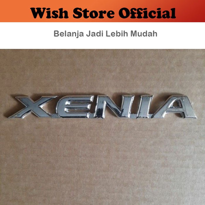 Emblem / Car Logo / Sticker / Lambang Mobil Tulisan XENIA untuk XENIA lama old 2004 2005 2006 2007 2