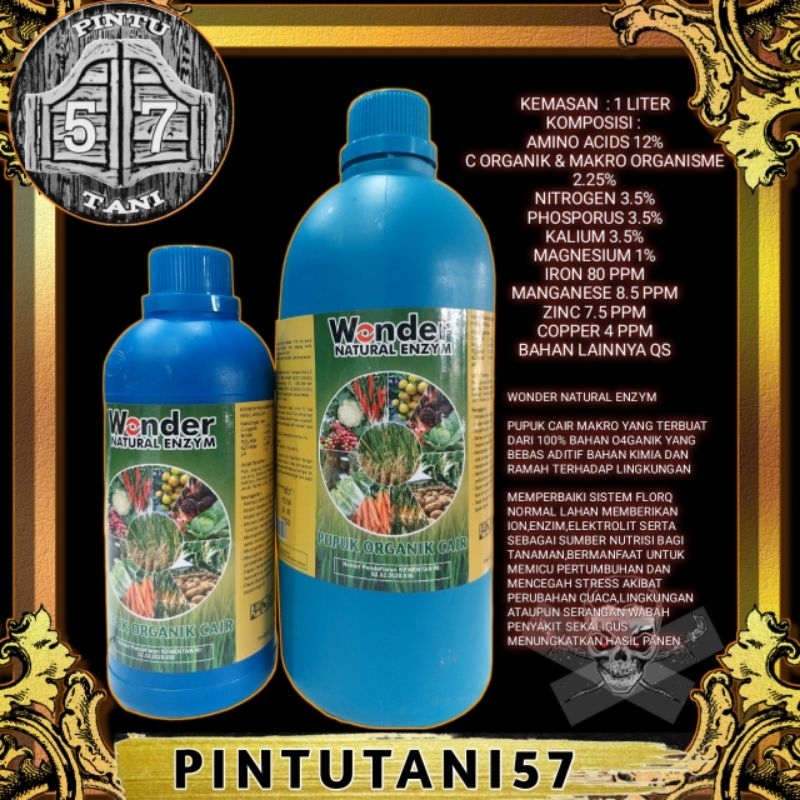 WONDER NATURAL ENZYM PUPUK CAIR ASAM AMINO 1LITER