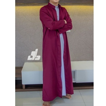 Jubah Gamis Luar / Jubah Arab Shalat Luaran / Jubah Long Cardi adem nyaman / Jubah Pria Luaran Gamis