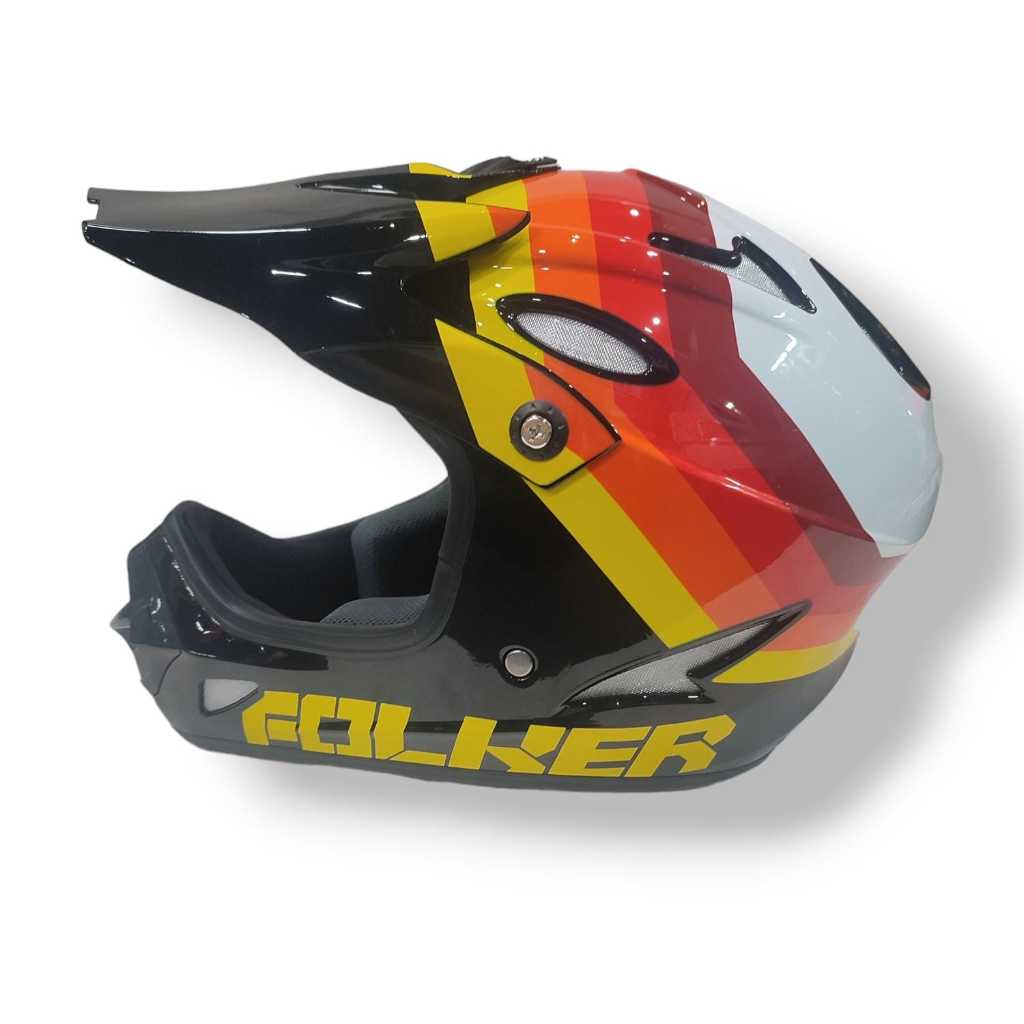 Helmet Sepeda FOLKER Original Helm Full Face DH Trail Helm Sepeda Mtb