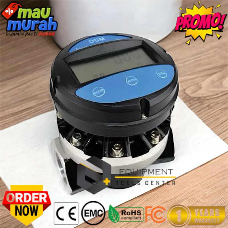 DIGITAL FLOW METER OGM SIZE 1 INCH - OGM FUEL FLOW METER DIGITAL 25MM