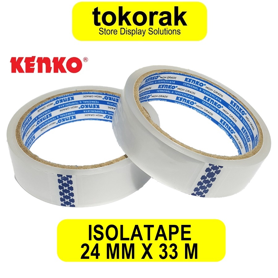 

ISOLASI TAPE BENING KENKO 1 INCH 24 MM X 33 M - SELOTIP - SOLATIP