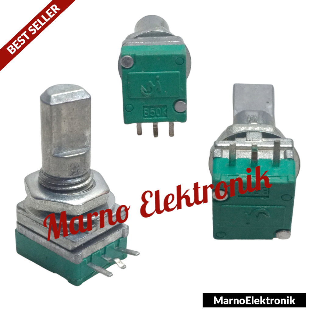 POTENSIO B50K B100K 3 PIN MINI HIJAU 3 KAKI