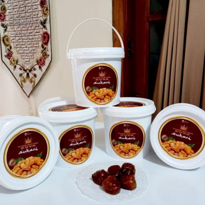 

[MURAH] Kurma Sukkari Al Qassem ember 500g Premium|kurma sukari al qasim grade a kualitas terbaik murah 500g, 850g, 1kg, 1dus