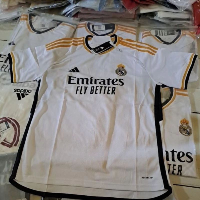 Jersey Bola Pria REAL MADRID Home NEW Terbaru 2023 2024 Grade Ori Official