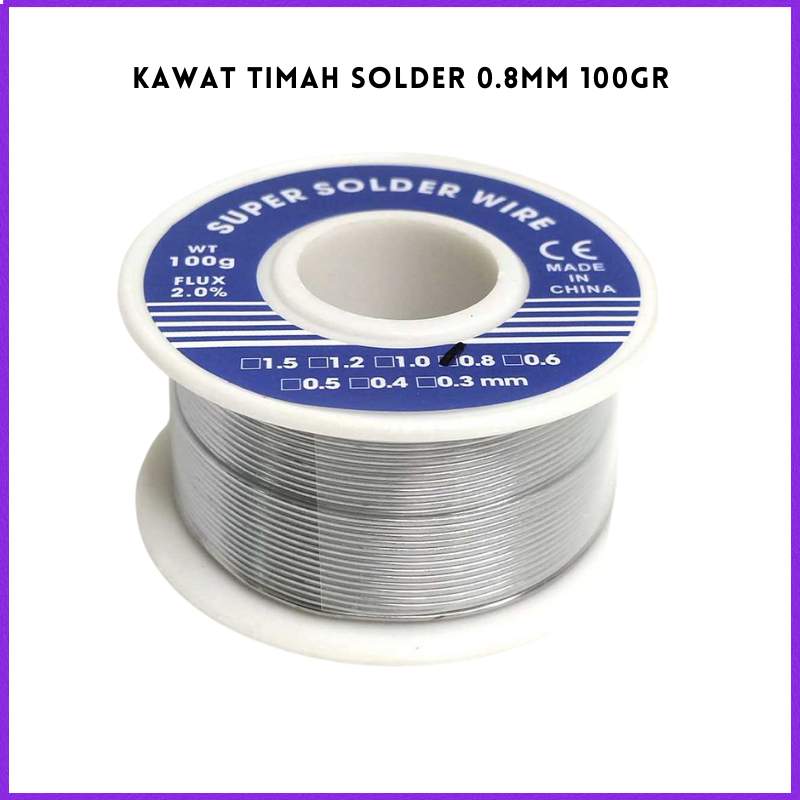 Promo Cod Jiclass Kawat Timah Solder 0.8Mm 100Gr / 1Kawat Timah / 1Kawat Timah Solder / Timah Solder