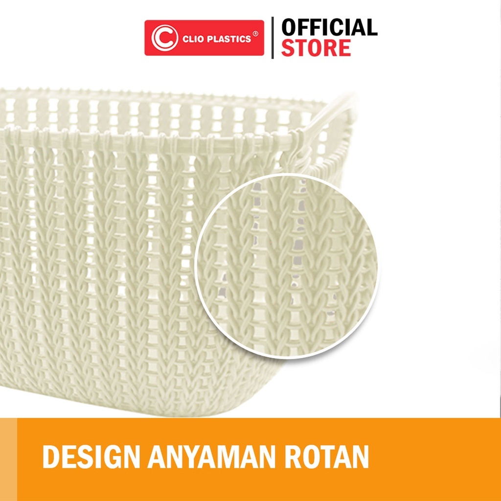 Clio Keranjang Serbaguna Mongolia M - Storage Baskets Plastic For Clothes/Keranjang Baju Bayi /