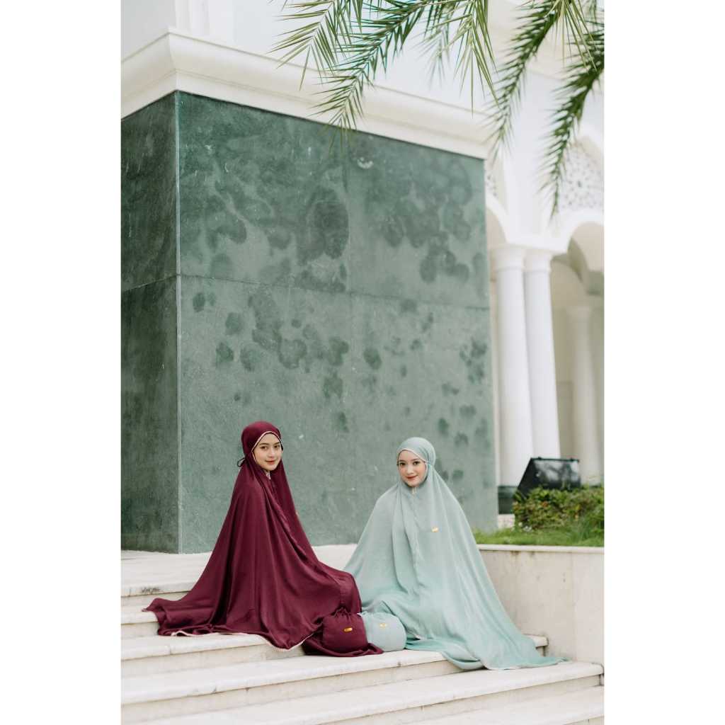 RAYA PRAYER SET BY ZUTHE HIJAB // mukena santorini // mukena premium // mukena polos // mukena renda