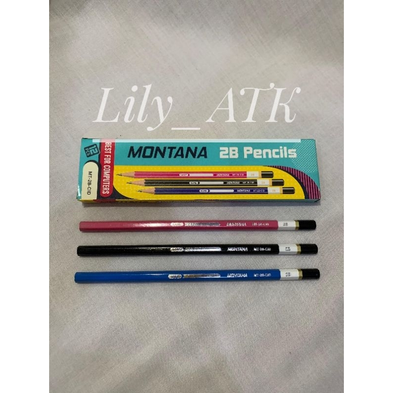 

Pensil 2B Montana 3 Warna isi 12 pcs