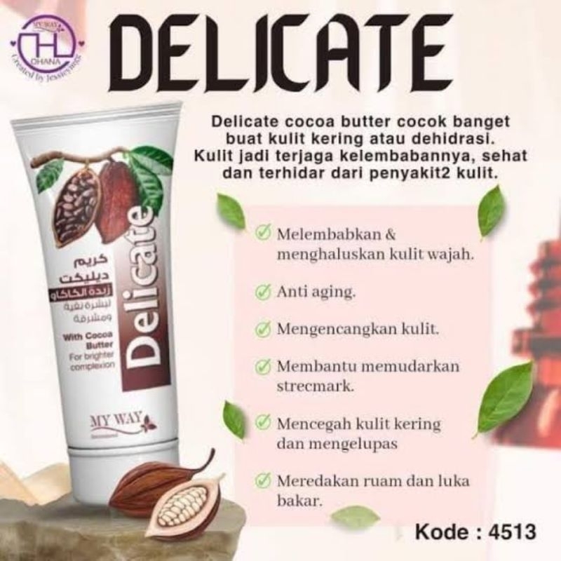 MY WAY DELICATE COCOA BUTTER FACE AND BODY CREAM