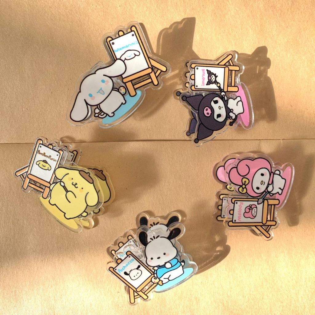 

[HARU] Sanrio Painter Series Clipper Penjepit Kertas Aesthetic Jepitan Kertas Paper Clip
