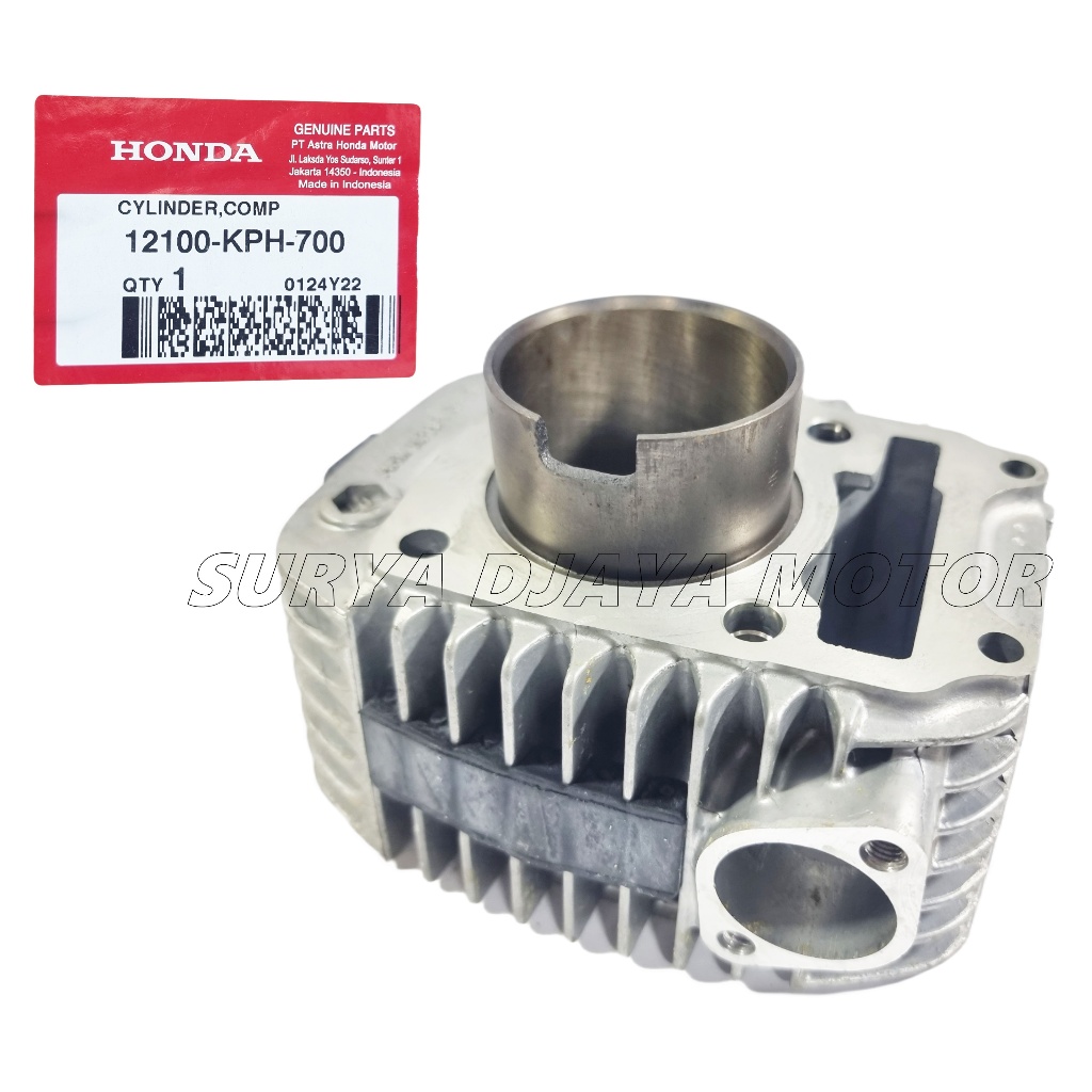 BLOK SEHER CYLINDER BORING COMP SUPRA X 125 INJEKSI OLD 12100-KPH-700 ORI AHM