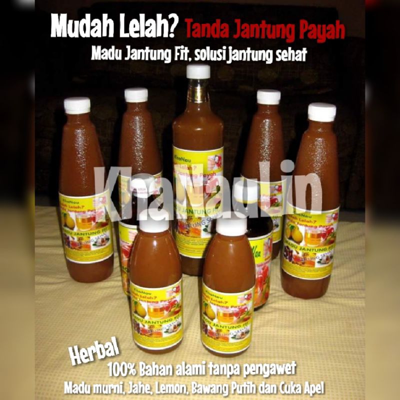 

Khanaulin Jus Herbal Bawang Putih, Lemon, Jahe, Cuka Apel Madu (600ml).