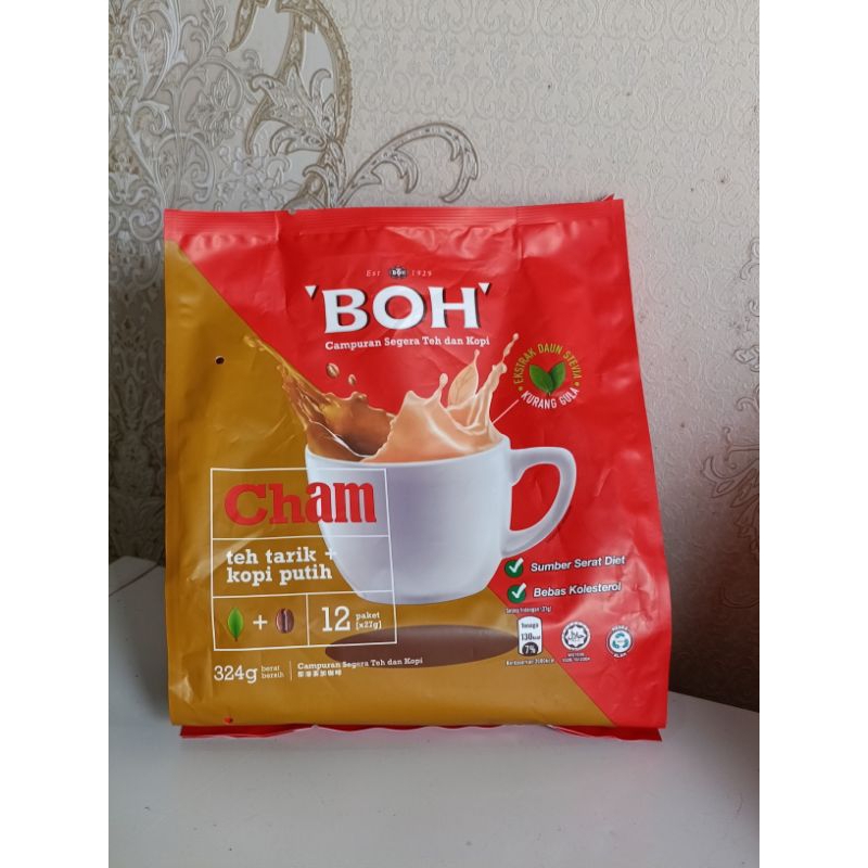 

'BOH' CHAM Teh Tarik + Kopi Putih