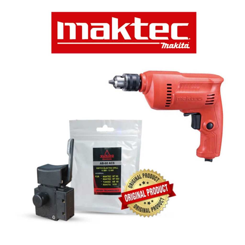Switch Saklar Mesin Bor Maktec MT60 Skakel Sakelar ON OFF Bor Bolak Balik Maktec MT 60 MT-60