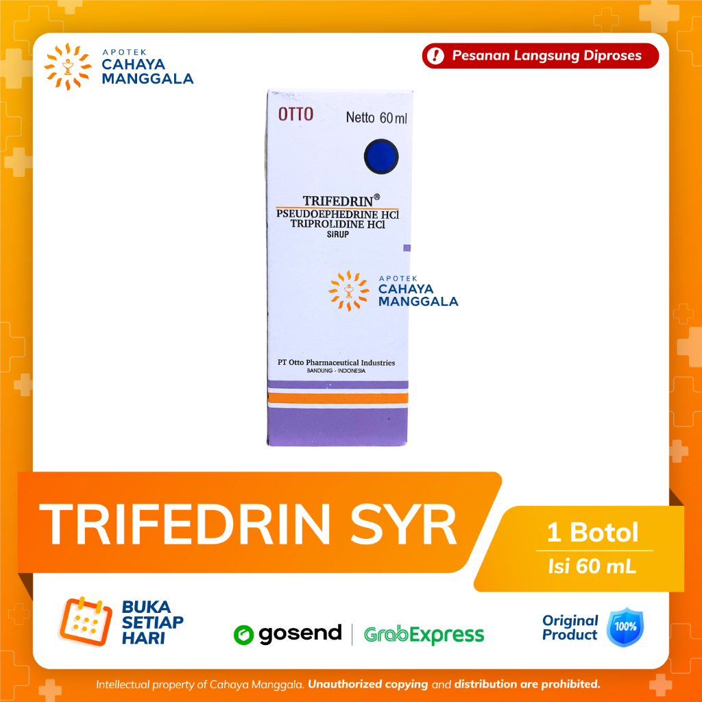 TRIFEDRIN SIRUP OBAT FLU 60 ML