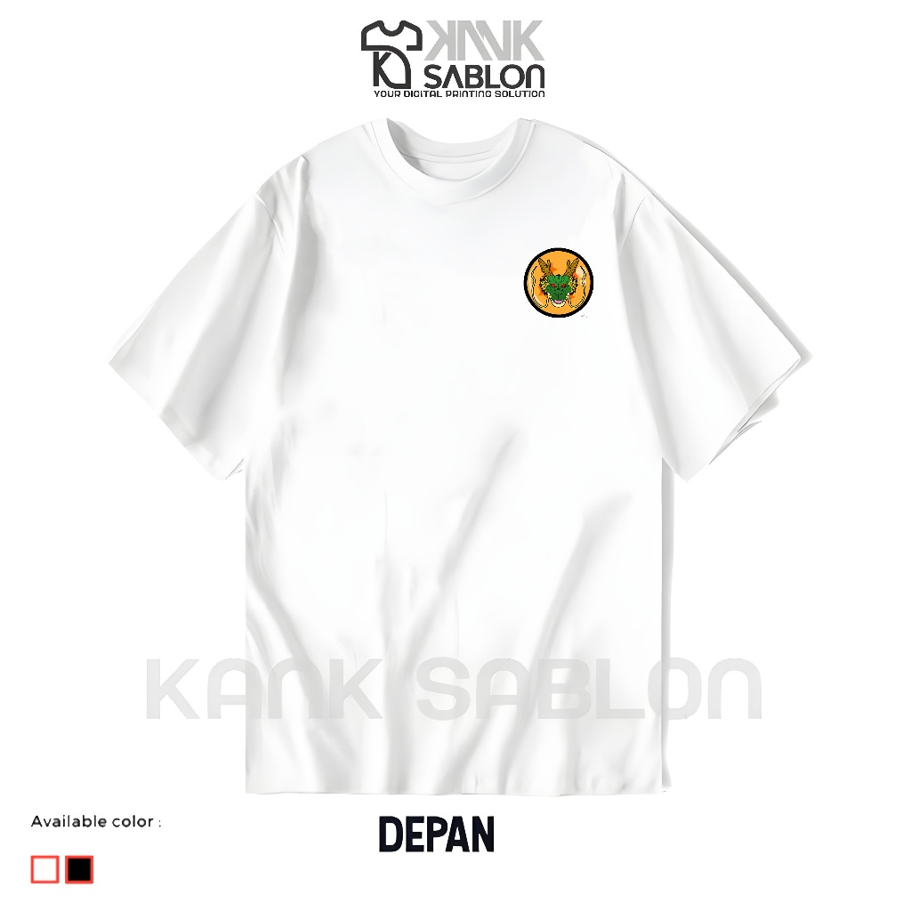 KANK SABLON - Baju "DRAGONBALL NAGA SHENLONG" - Kaos DRAGONBALL NAGA SHENLONG - Baju Anime - Desain 