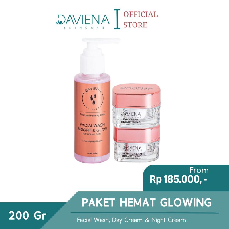 PAKET HEMAT DAVIENA SKINCARE GLOWING | DAVIENASKINCARE | DAVIENA | DAVINA