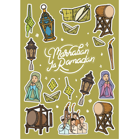 

Sticker Ramadan Sticker Islam Sticker Ramadhan Sticker Idul Fitri