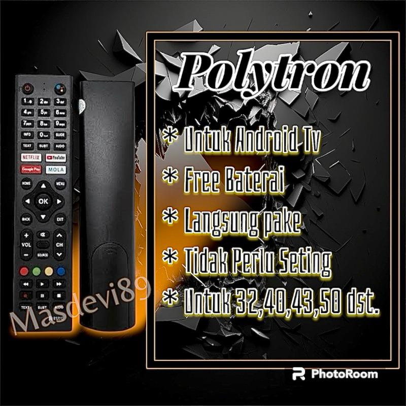 Remote Remot Led Tv Polytron Android Remot
