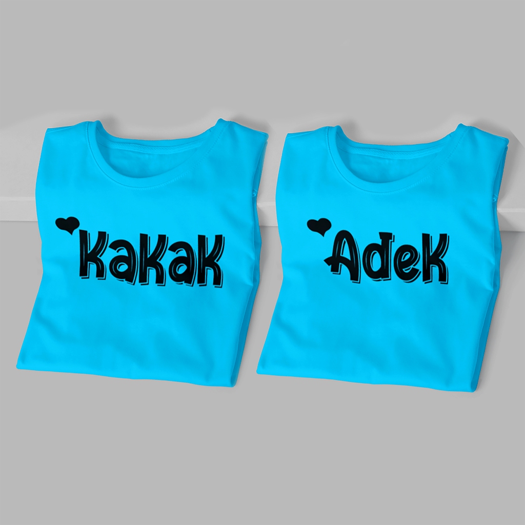 BIG PROMO Kaos Couple Anak Keren Terbaru Adik kakak / Couple Keluarga / Couple Adik Kakak 1-12