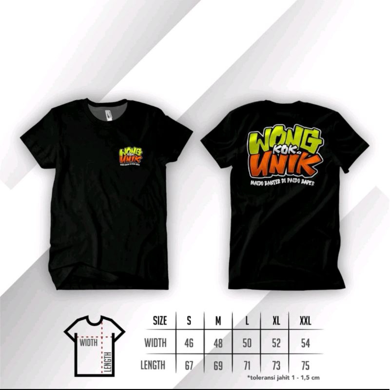 KAOS T-SHIRT WONG KOK UNIK ALL SIZE M L XL XXL KAOS WONG KOK UNIK PRIA WANITA.