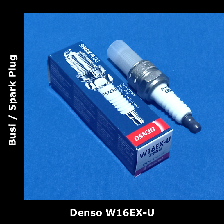 Busi Daihatsu Charade Turbo 1000 cc G11R Ori Denso Asli W16EX-U Original Spark Plug 90048-51036-001