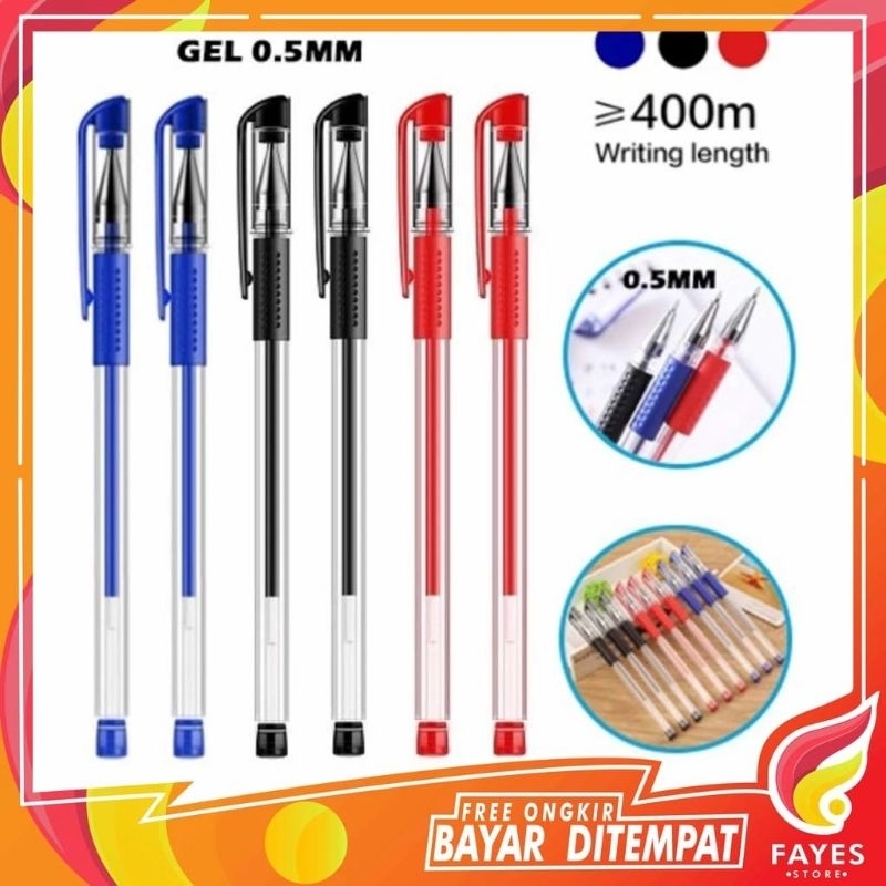

Pulpen Gel 0.5mm Pen Gel Pena Alat Tulis Sekolah Kerja