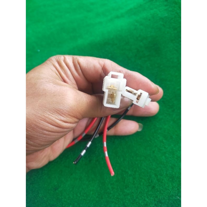soket skun besar 2pin set kabel besar