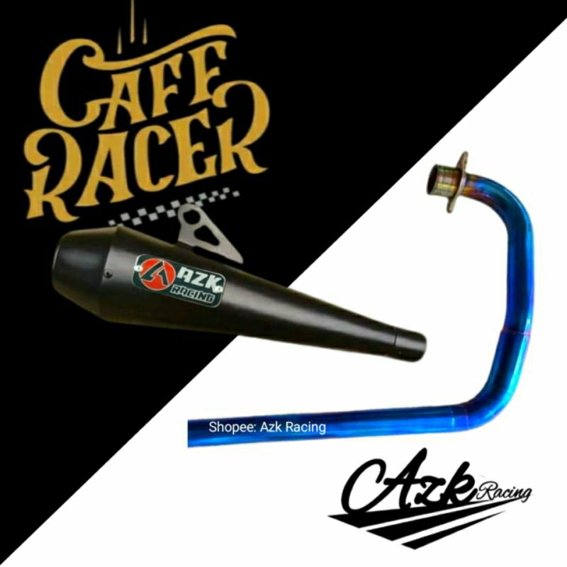 Knalpot Keeway Black Blue Keeway 152 Caferacer