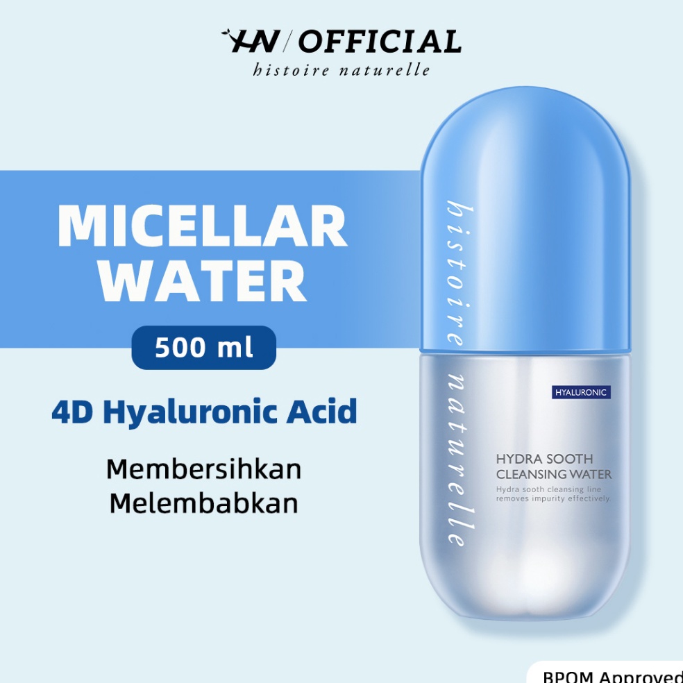 UEF711 COD Histoire Naturelle Hydra Sooth Cleansing Water Hyaluronic 5ml  Pembersih Makeup Wajah Mic