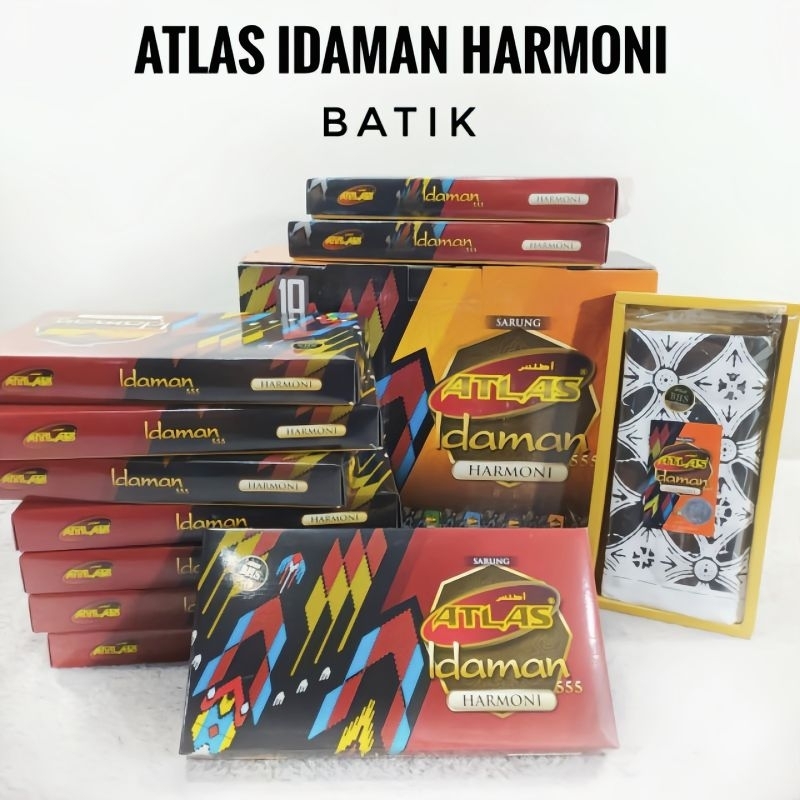 Grosir 10 Pcs Sarung Atlas Idaman Batik || Sarung Atlas Idaman Kembang