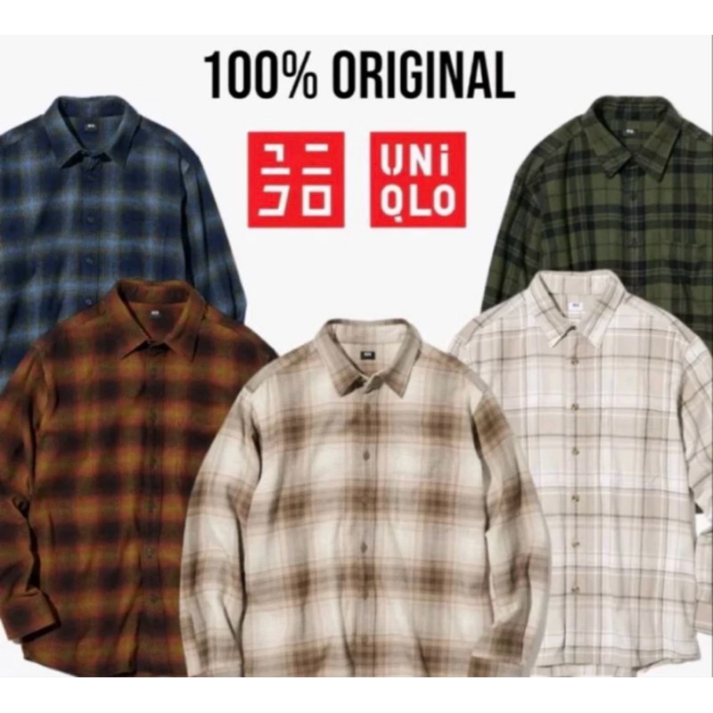 Tunik flanel Uniqlo