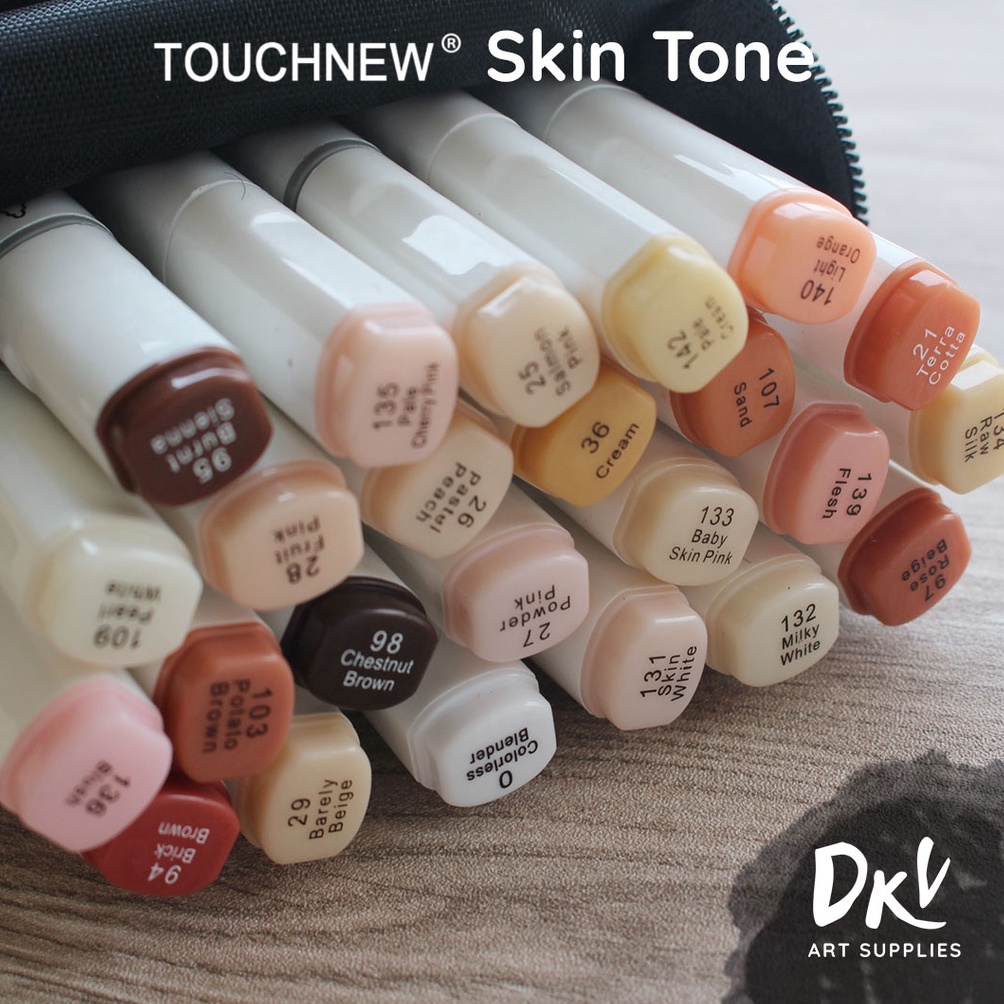 

Best seller Tuhfive Tuhnew Marker Spil 12 24 Skin lrs Warna Kulit Twin Markers Brush Tip 91