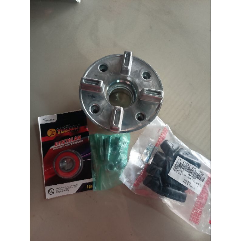 PAKET NAP GIR KHARISMA REVO 100 SUPRA X 125//PANEL GEAR BELAKANG// DUDUKAN GEAR SET+LAHER/BEARING +K