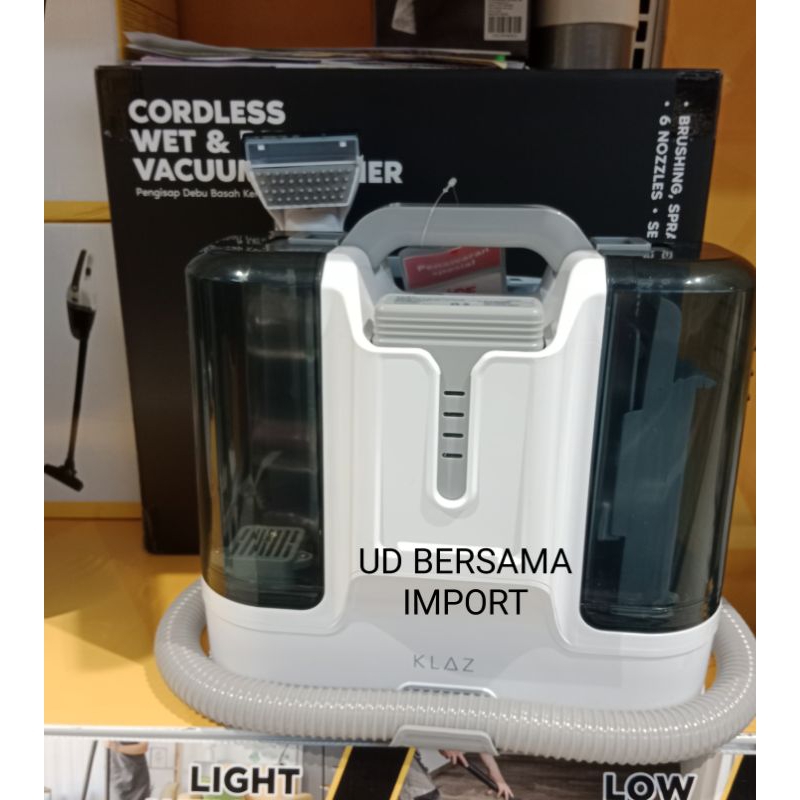 KLAZ vacum cleaner Penghisap Debu Kering & Basah Cordless - Putih