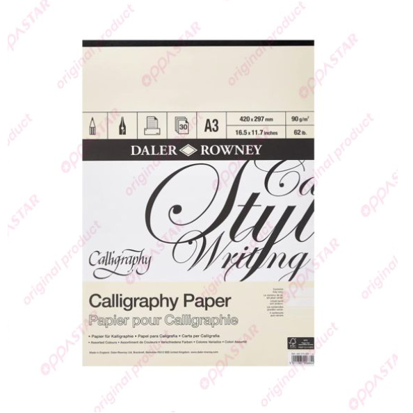 

Buku Kertas Kaligrafi Daler Rowney Calligraphy Paper A3 403375300 - PAD