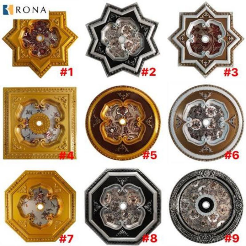 ORNAMEN PLAFON PVC 60x60