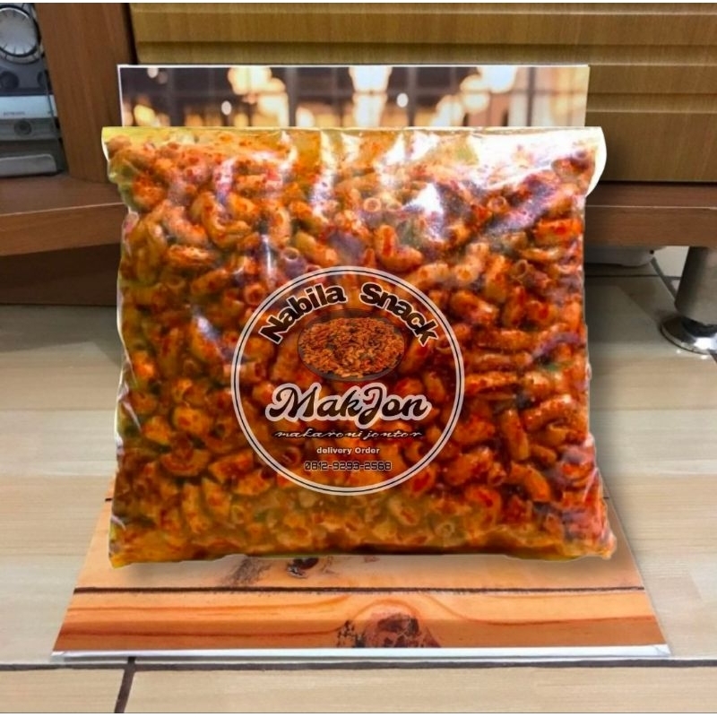 

makaroni bantet daun jeruk 100g - 1 kg // makaroni goreng // makaroni Jontor // Nabila Snack makjon // makroni //