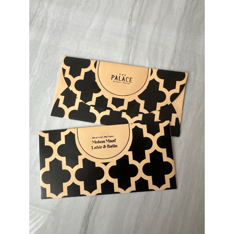 

amplop lebaran minal aidin mohon maaf lahir batin the PALACE frank&co tiffany&co