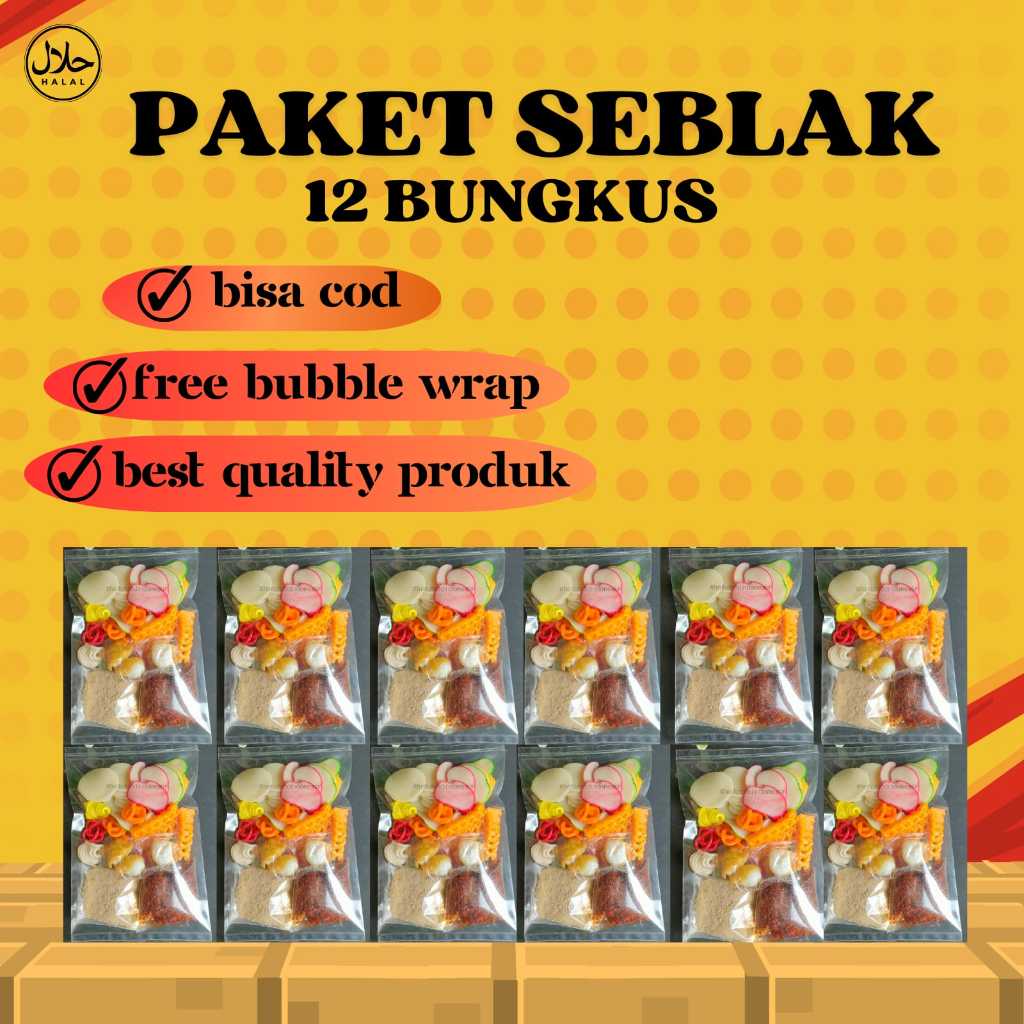 

PAKET SEBLAK INSTAN 12 BUNGKUS | TERMURAH