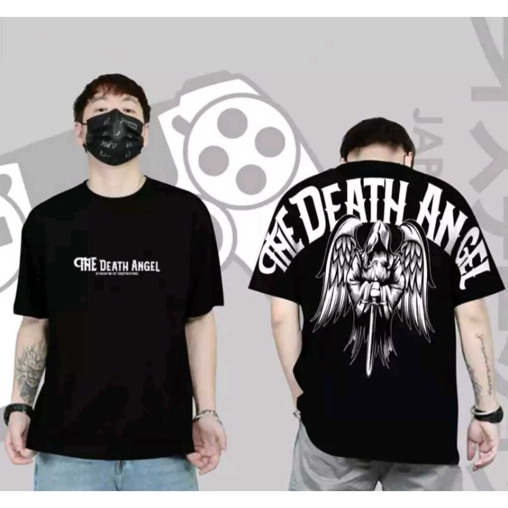 baju kaos distro t-shirt sayap rainbow / kaos sayap angel / kaos pria distro /kaos teddy bear / atas