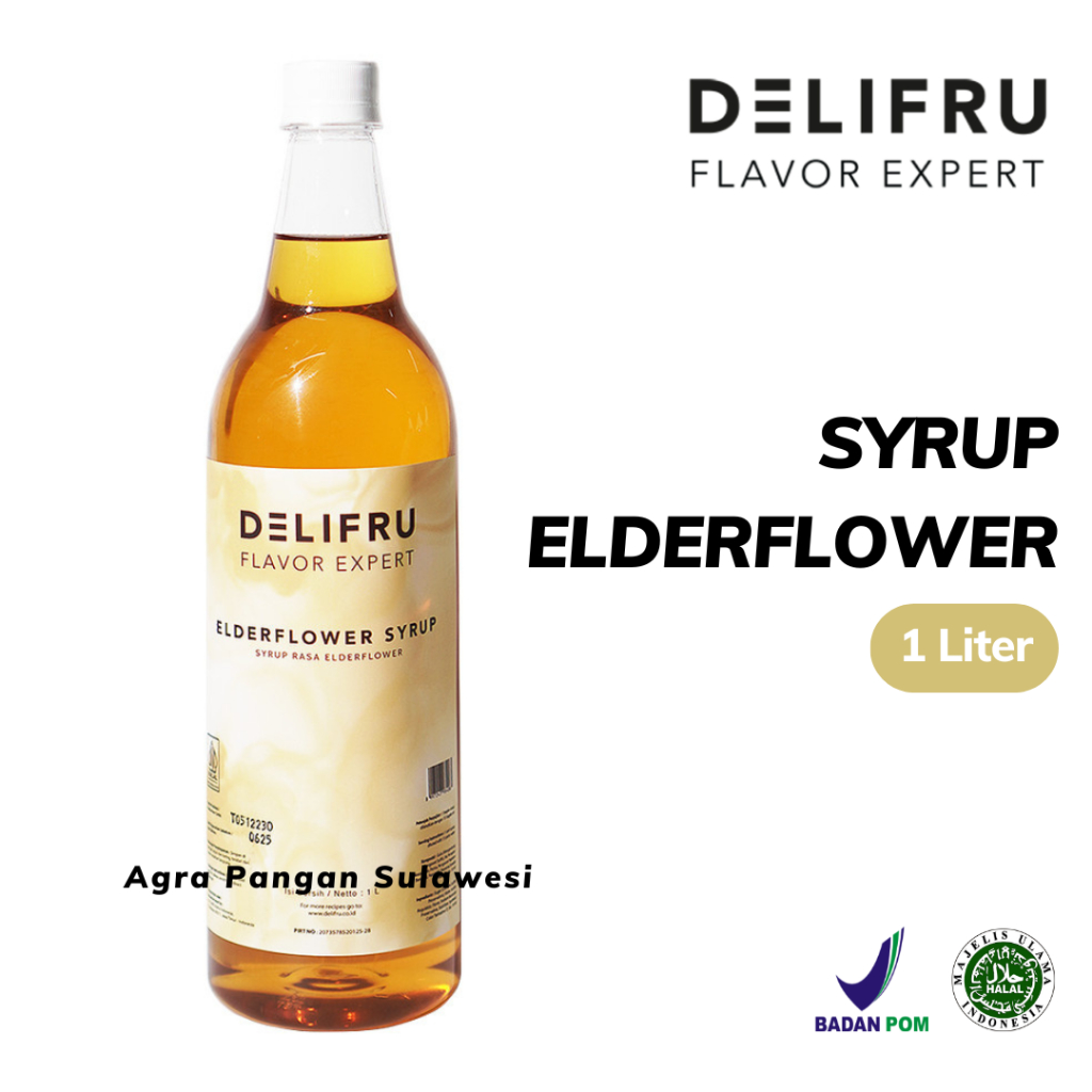 

Syrup ELDERFRLOWER Delifru | Sirup Elder Flower Bunga Premium 1 L