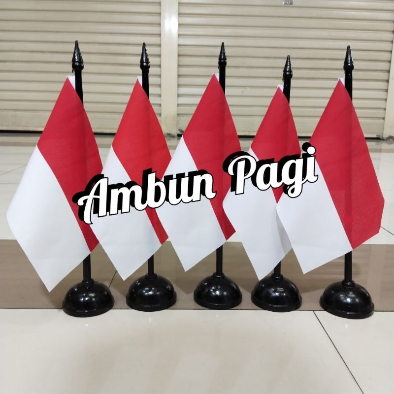 

best seller tiang kayu meja+bendera merah putih/INDONESIA ready stock