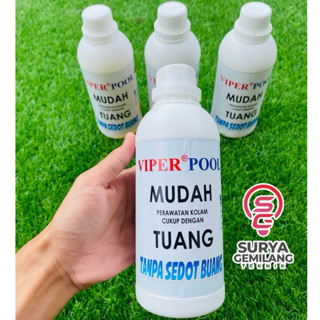 Cairan Pembersih Kolam Renang / Cairan Penjernih Kolam Viper Pool / Obat Pembiru Air Kolam / Cairan 